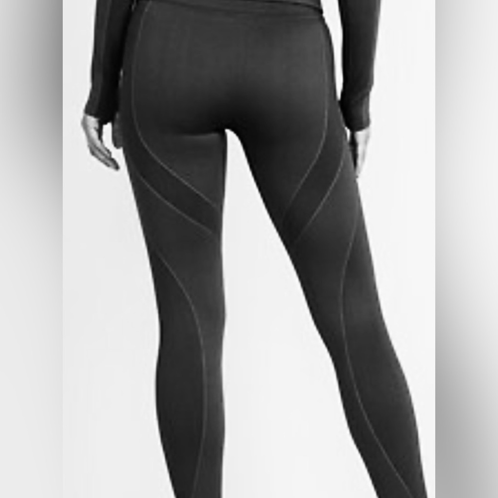 OLD NAVY High-Waisted Rib-Panel Seamless Leggings